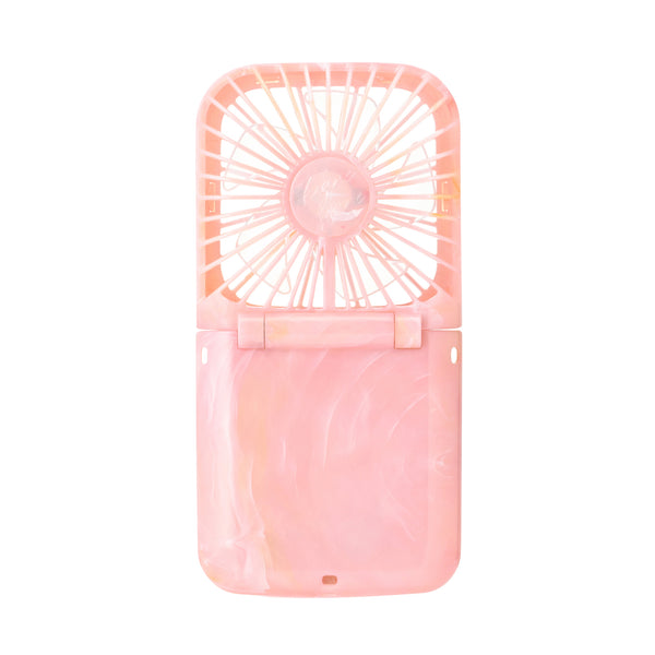 【2026年モデル】フレ スマートハンディファン シアーマーブル ピンク
