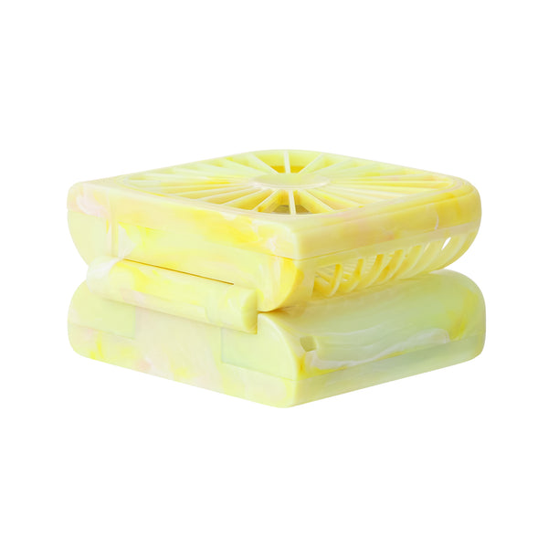 【2026年モデル】フレ スマートハンディファン シアーマーブル イエロー