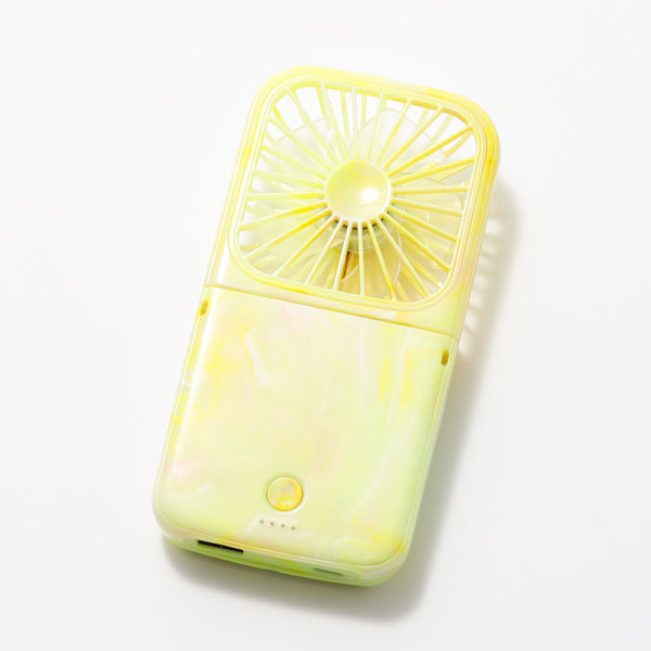 【2026年モデル】フレ スマートハンディファン シアーマーブル イエロー