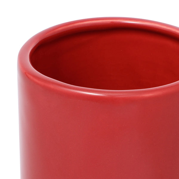 セラミック ポップ フラワーベース L レッド