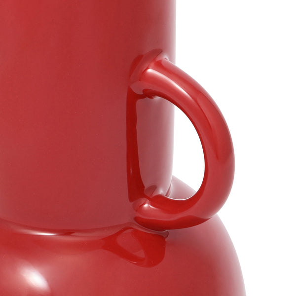 セラミック ポップ フラワーベース L レッド