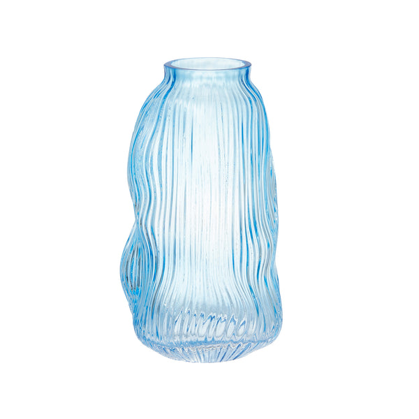 ウェーブ フラワーベース M ブルー | Francfranc（フランフラン）公式