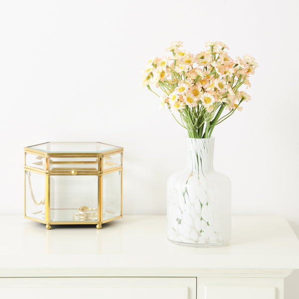 ドットパターン フラワーベース S ホワイト | Francfranc（フラン