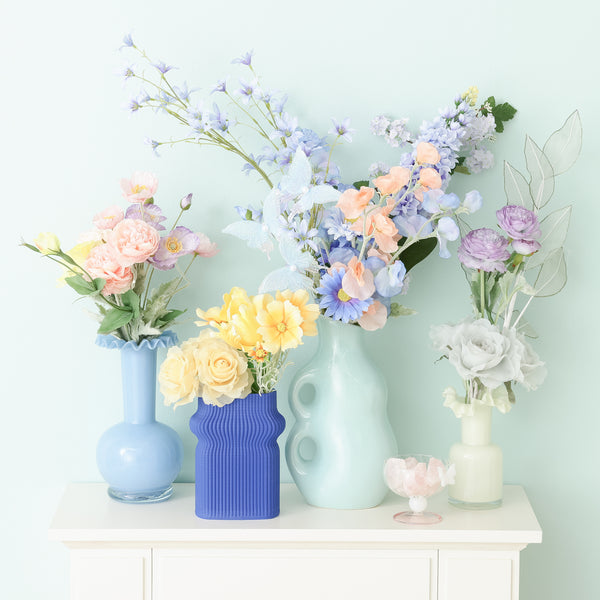 フリル フラワーベース L ブルー | Francfranc（フランフラン）公式