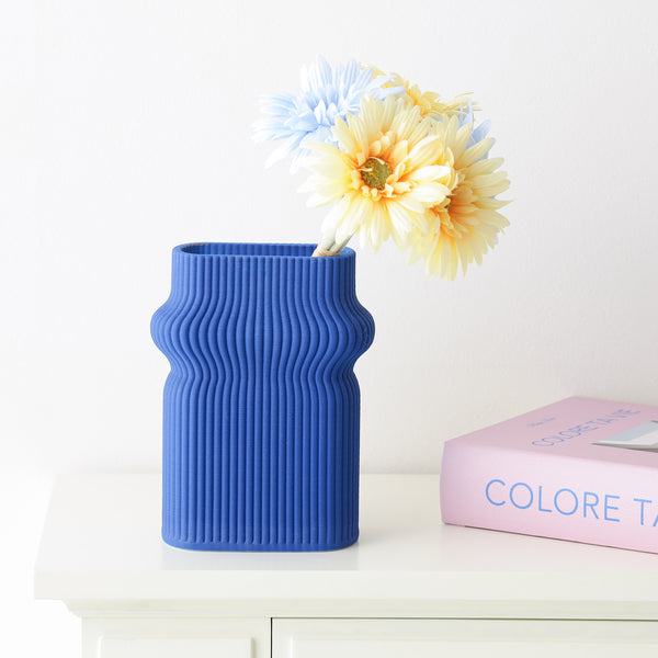 セラミック 3D フラワーベース M ブルー | Francfranc（フランフラン