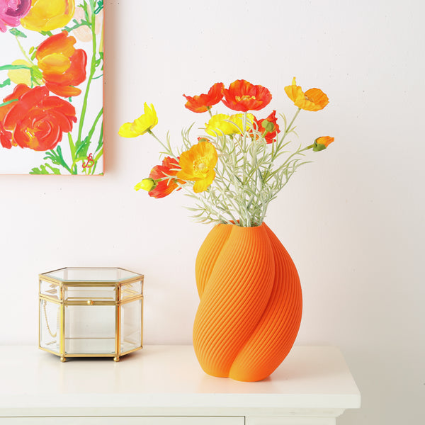 セラミック 3D フラワーベース M オレンジ | Francfranc（フランフラン