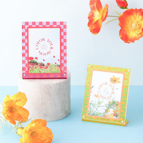 カラフルアクリルフレームmini ピンク