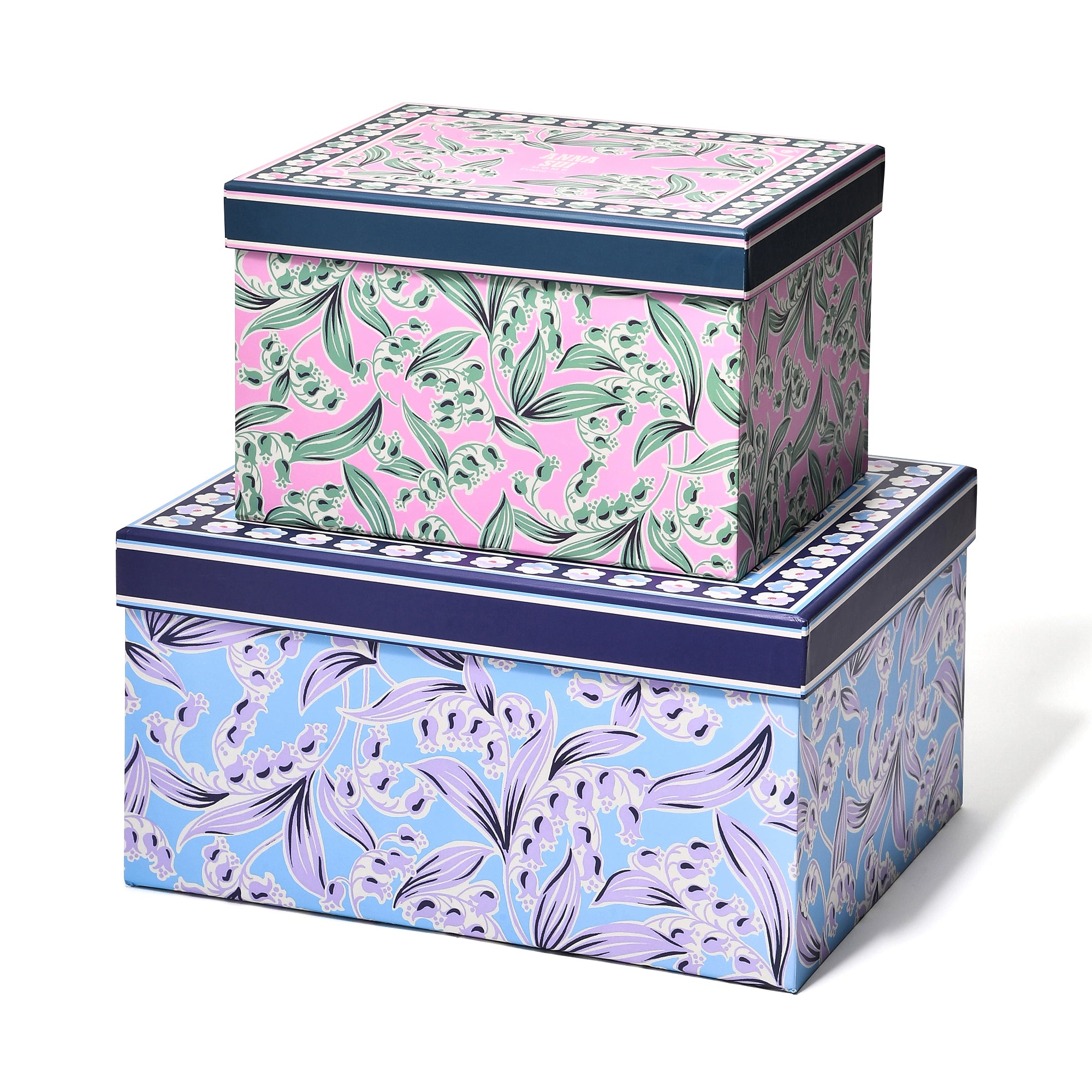 ●ANNA SUI スクエアボックス スズラン（大小2個セット）