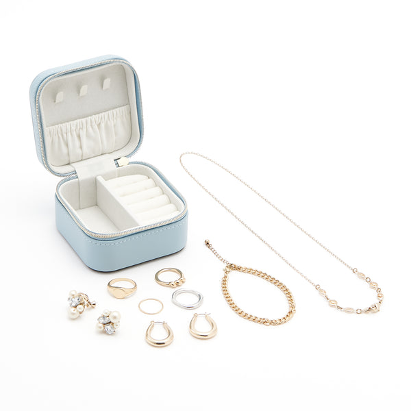 エンボス トラベルジュエリーボックス S ピンク