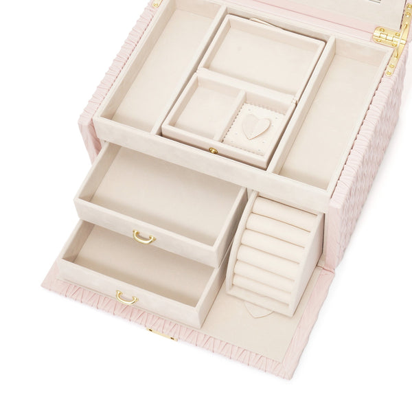 EC限定・アウトレット品】エンボス ジュエリーボックス L ピンク EC限定・アウトレット品】エンボス ジュエリーボックス L ピンク