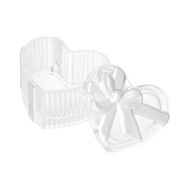 ガラス小物入れ ギフトボックス ハート シルバー | Francfranc（フラン