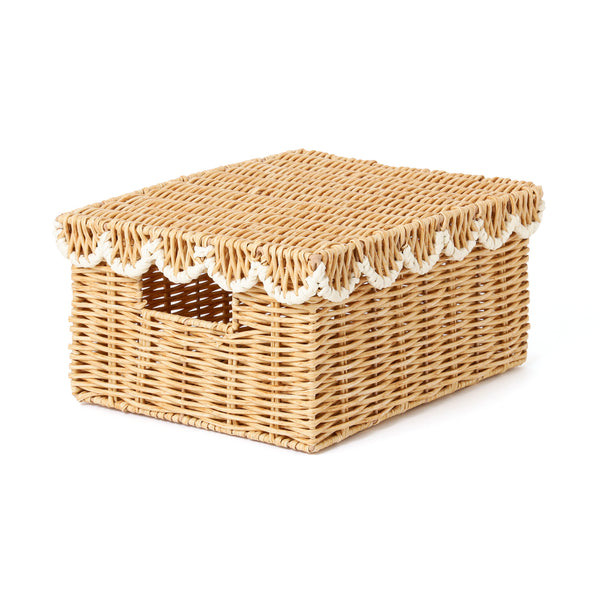 スカラップ 収納ボックス L ホワイト | Francfranc（フランフラン