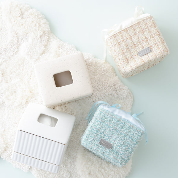 コンパクト セラミックティッシュボックス ゴールド | Francfranc