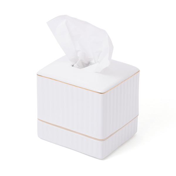 コンパクト セラミックティッシュボックス ゴールド | Francfranc