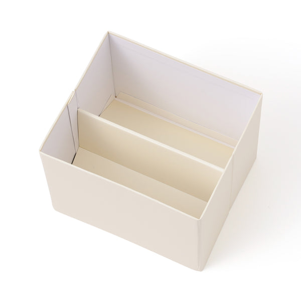 コンパクト ツイードティッシュカバー アイボリー