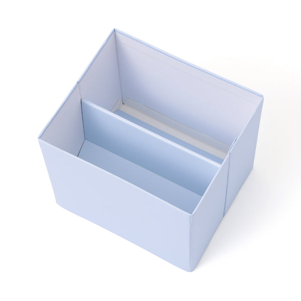 コンパクト ツイードティッシュカバー ブルー