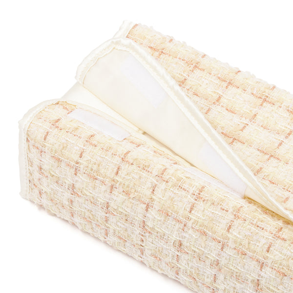 ツイードティッシュカバー アイボリー