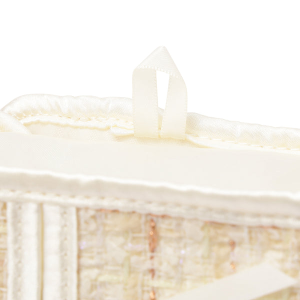 ツイードティッシュカバー アイボリー