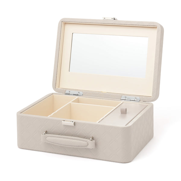 キルト コスメボックス  グレー