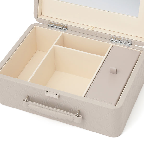 キルト コスメボックス  グレー