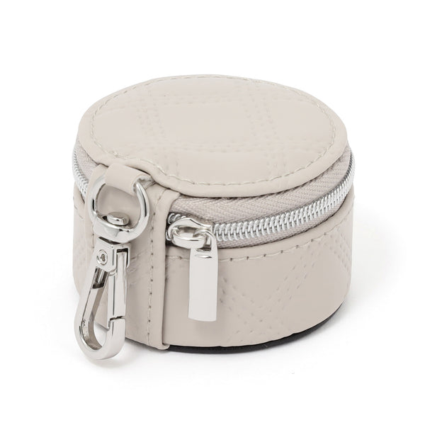 キルト ミニトラベルジュエリーボックス  グレー