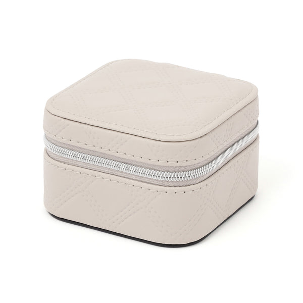 キルト トラベルジュエリーボックス S グレー