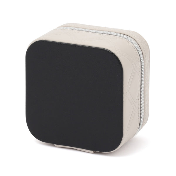 キルト トラベルジュエリーボックス S グレー