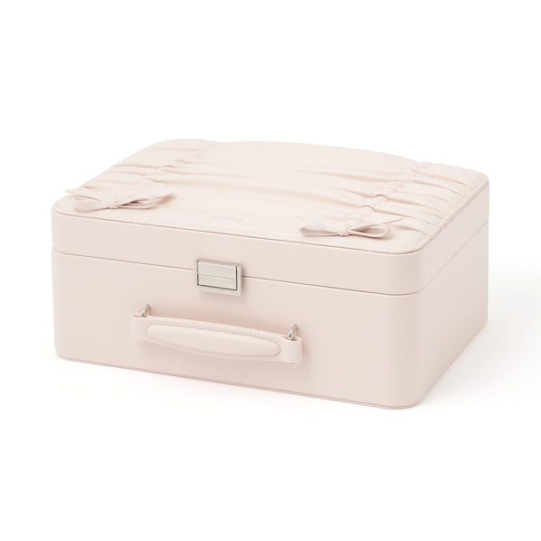 リボン コスメボックス  ライトピンク
