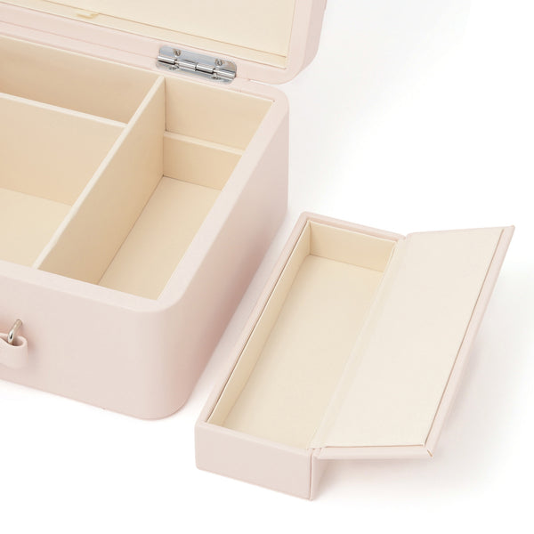 リボン コスメボックス  ライトピンク