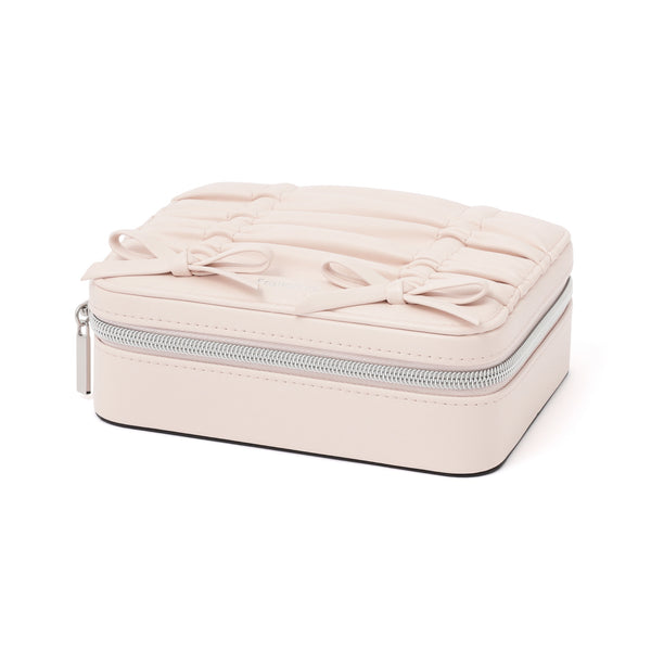 リボン トラベルジュエリーボックス マルチ ライトピンク