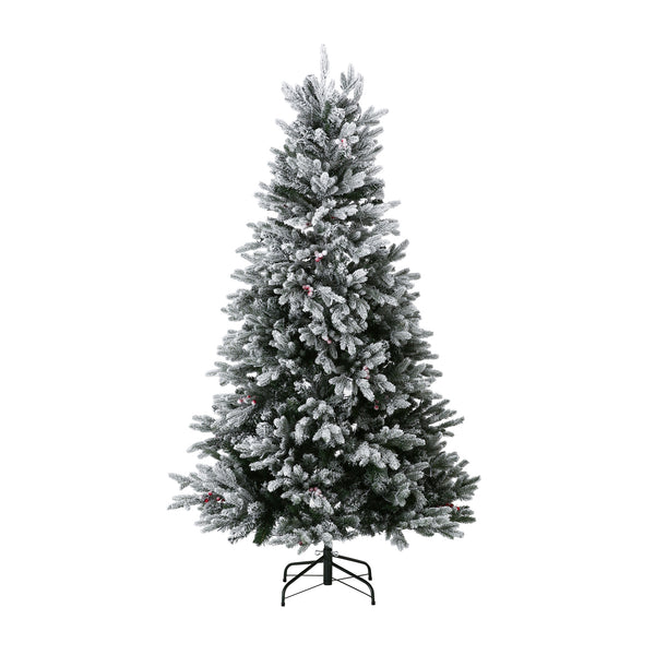 LED280球付き クリスマスツリー スノー 180cm グリーンホワイト