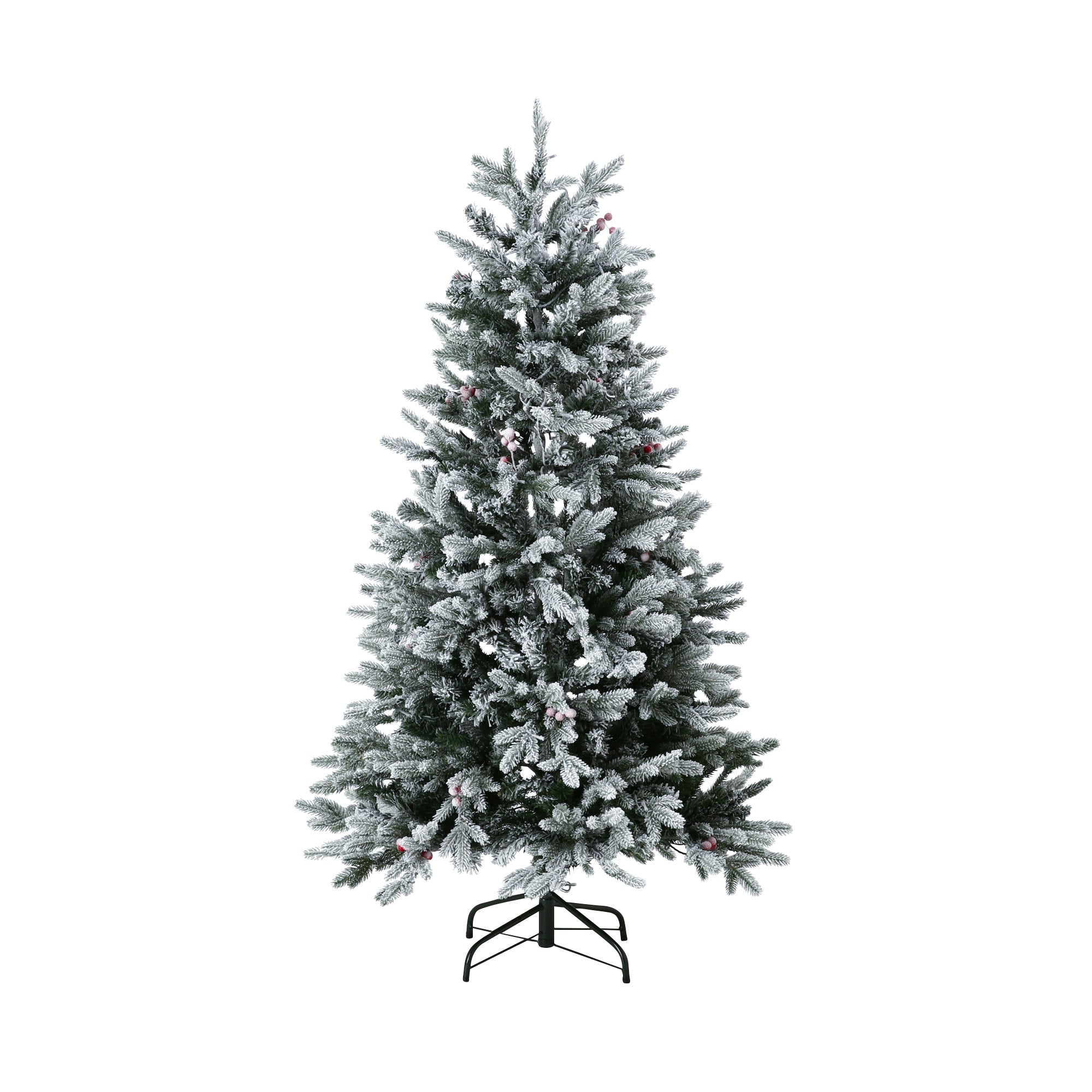 LED180球付き クリスマスツリー スノー 150cm グリーンホワイト ...