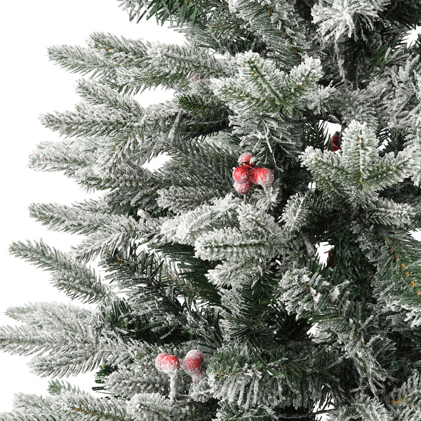 LED140球付き クリスマスツリー スノー 120cm グリーンホワイト