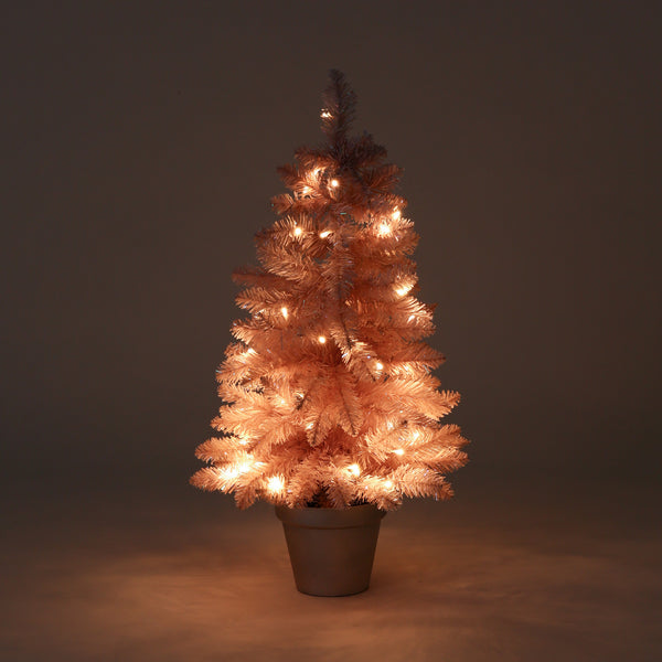 LED50球付き クリスマスツリー 80cm ピンク