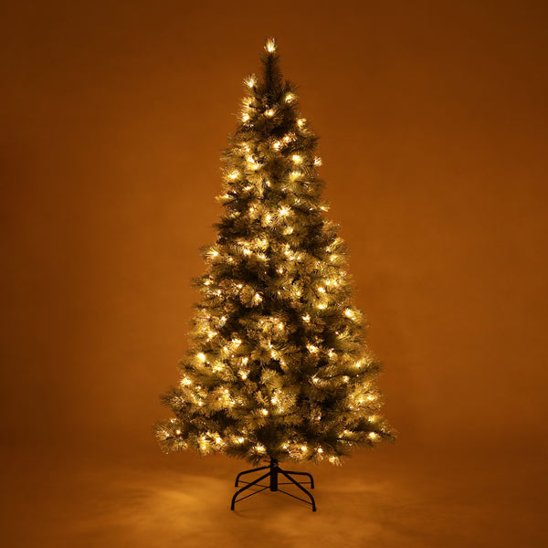 LED280球付き クリスマスツリー オーロラ 180cm ライトグリーン