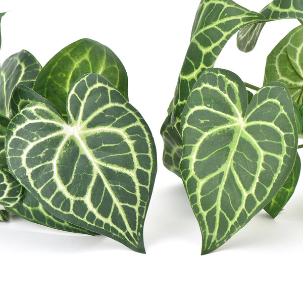 アートフラワー アンスリウムリーフブッシュ