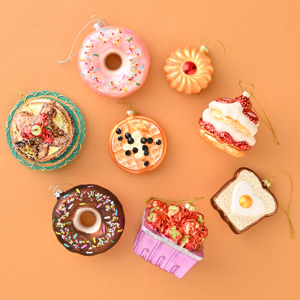 7046.ストロベリーケーキオーナメント8Pセット ガラスオーナメント ストロベリーケーキ | Francfranc（フランフラン