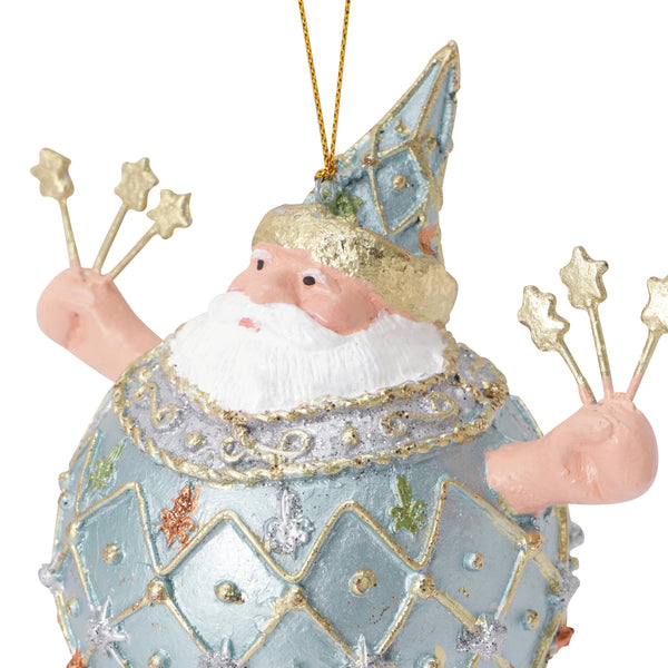 レジンオーナメント サンタ ブルー