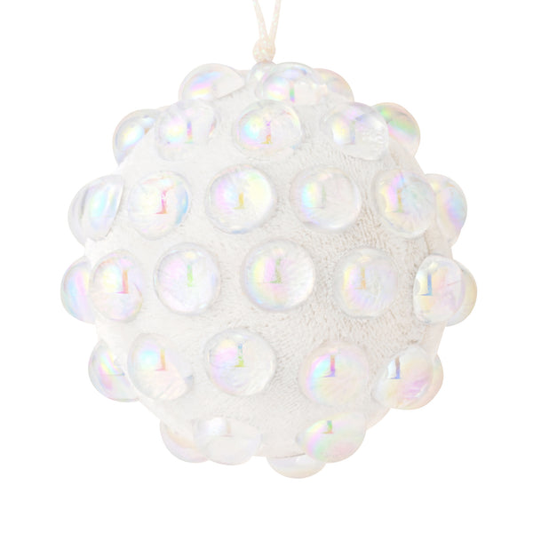 ファブリックオーナメント ドット ホワイト