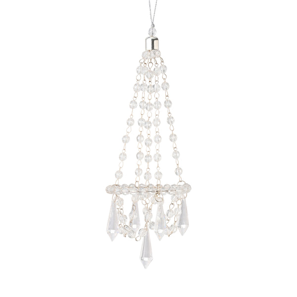 ビーズオーナメント シャンデリア クリア
