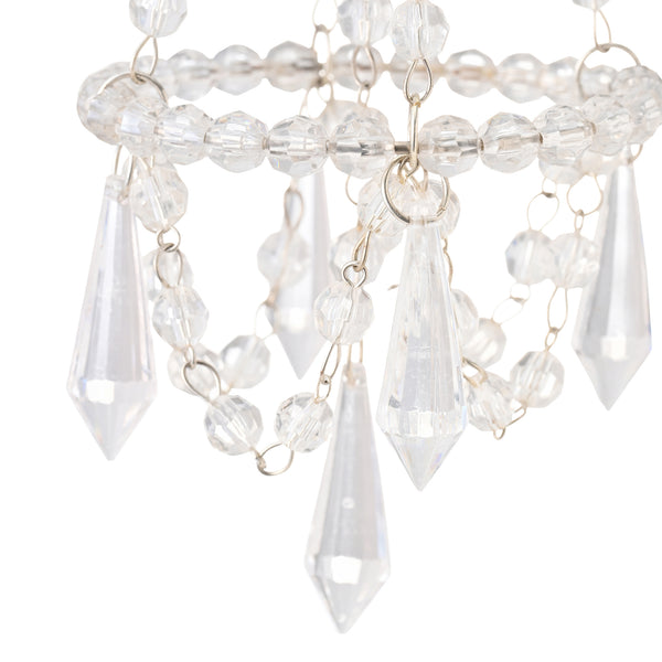 ビーズオーナメント シャンデリア クリア