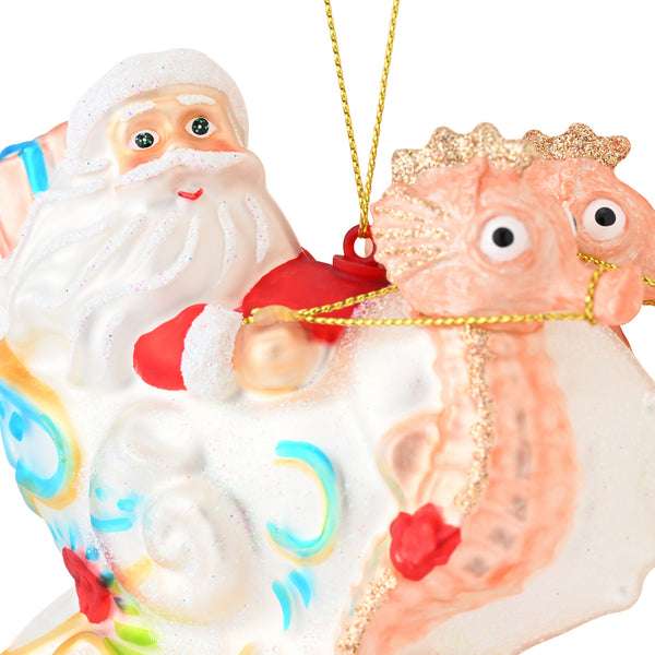 ガラスオーナメント サンタ サザン