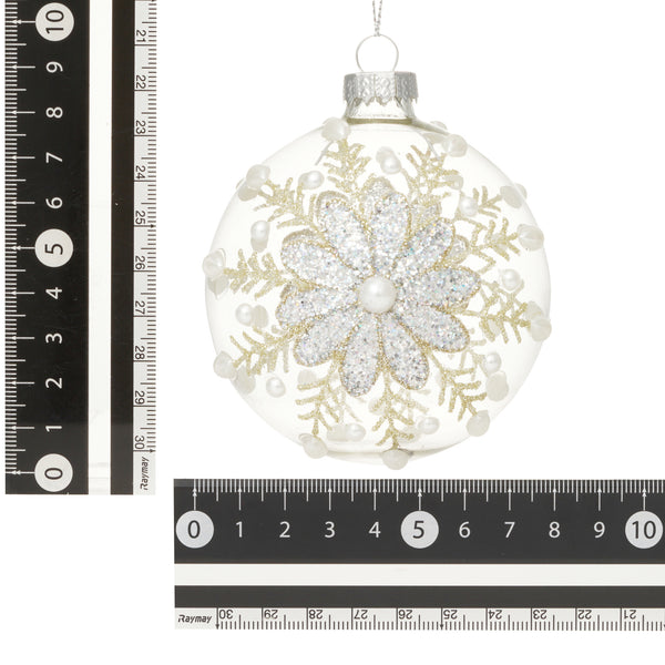 ガラスオーナメント スノー ホワイト