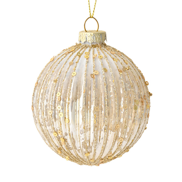 ガラスオーナメント ストライプ ゴールド | Francfranc（フランフラン