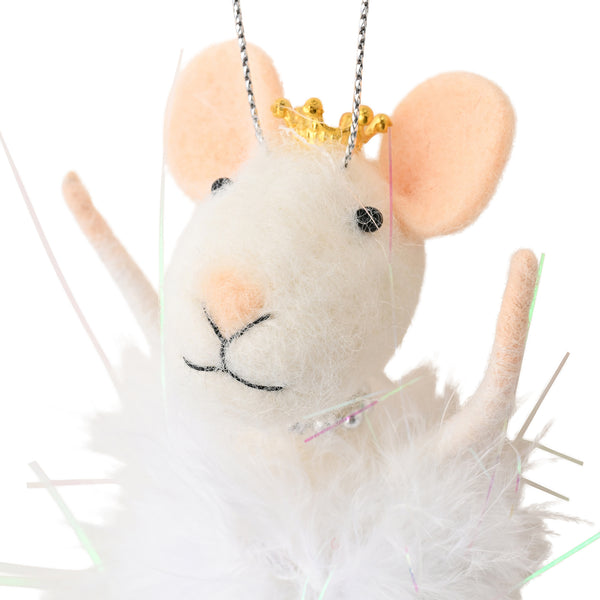 ファブリックオーナメント マウス ファー