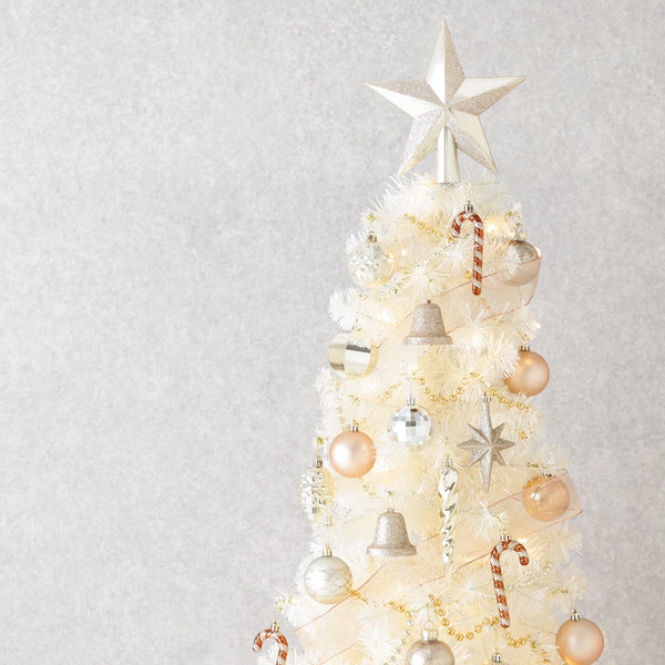 クリスマスツリー スターターセット 150cm ホワイト