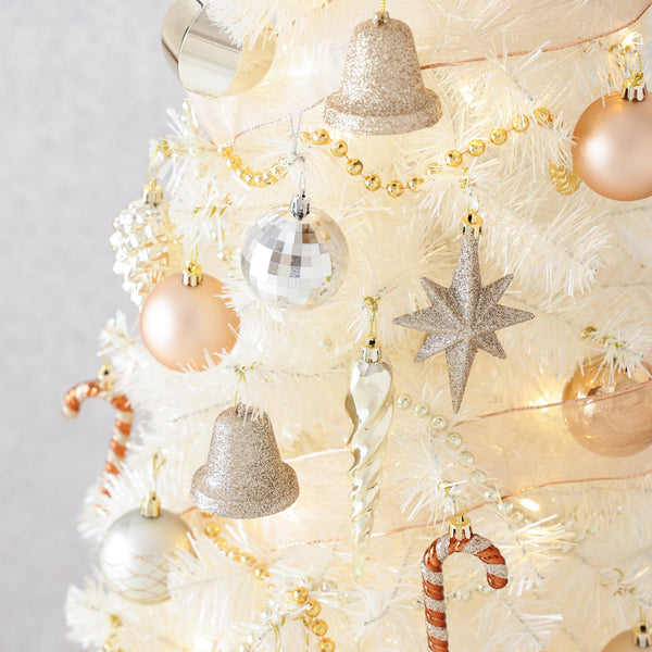 クリスマスツリー スターターセット 150cm ホワイト