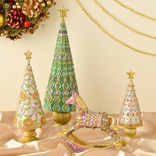 シックなクリスマスツリーラウンドレジン レジンツリー M ライトピンク | Francfranc（フランフラン）公式通販
