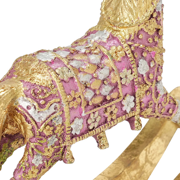 レジンオブジェ ロッキングホース ダークピンク | Francfranc（フラン