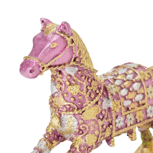 レジンオブジェ ロッキングホース ダークピンク | Francfranc（フラン